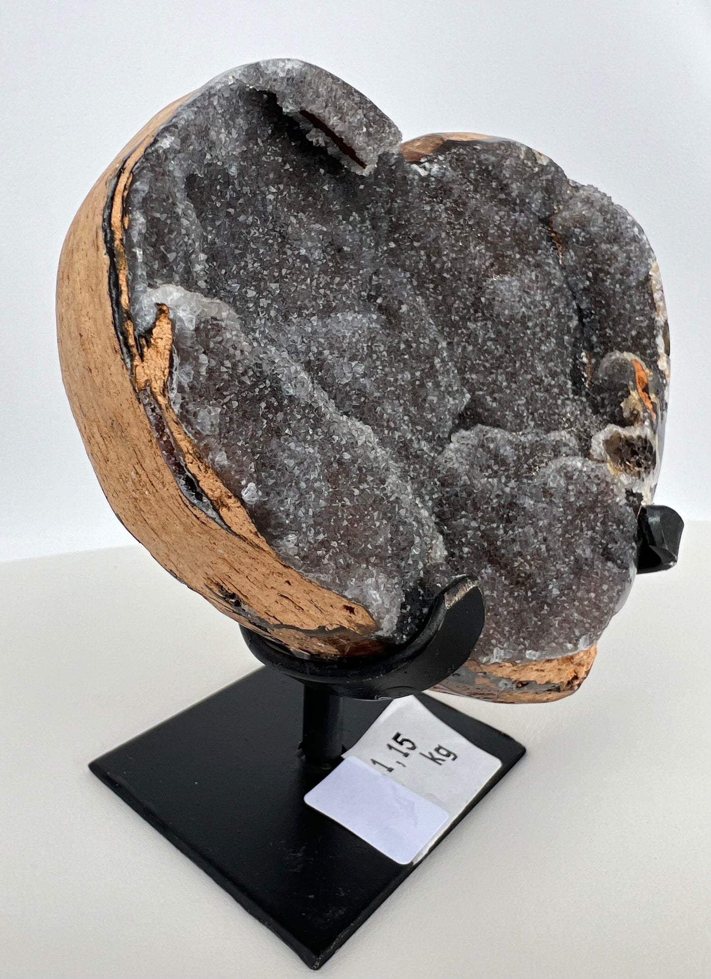 Black Heart-shaped Amethyst