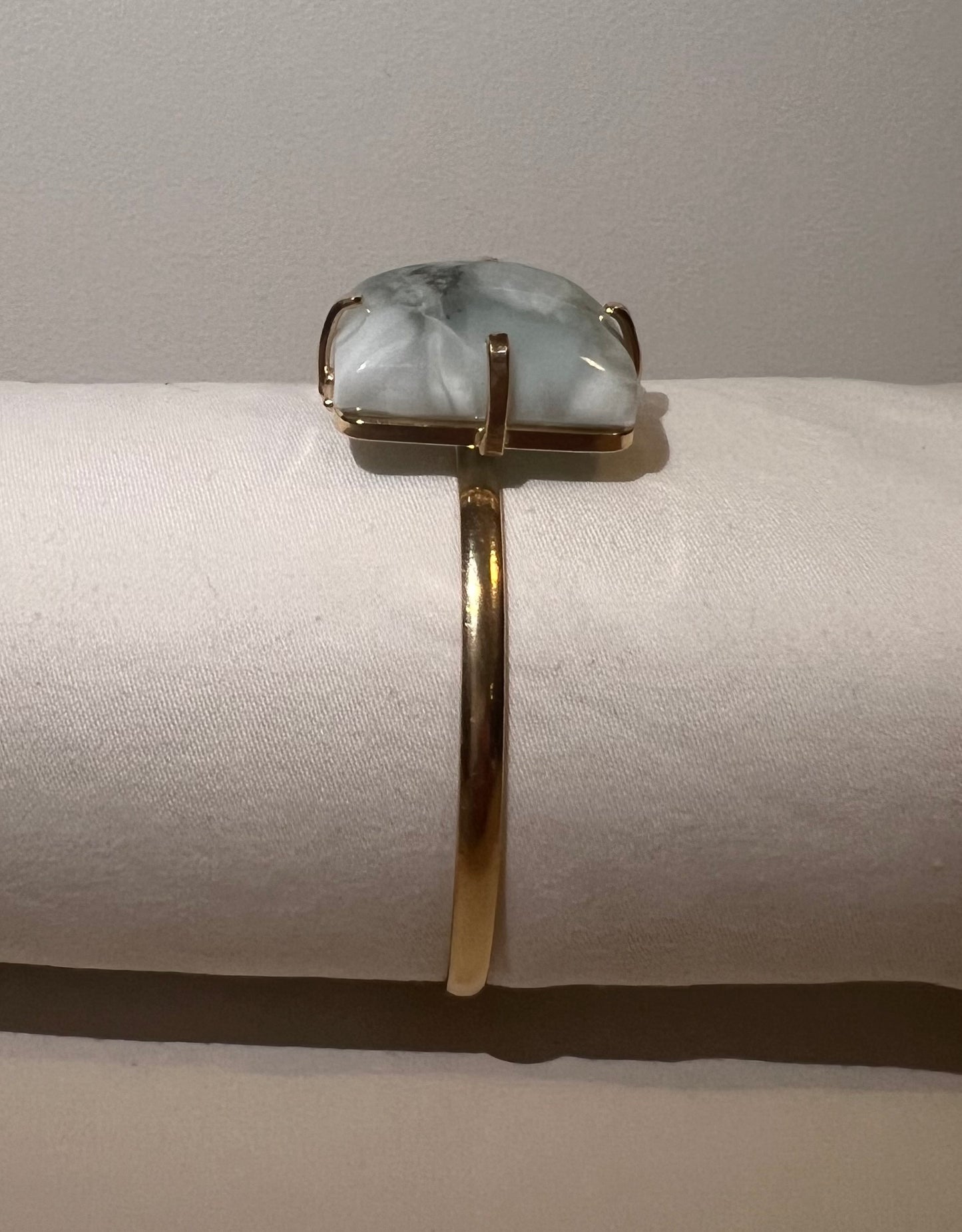 Larimar cabochon simple bracelets