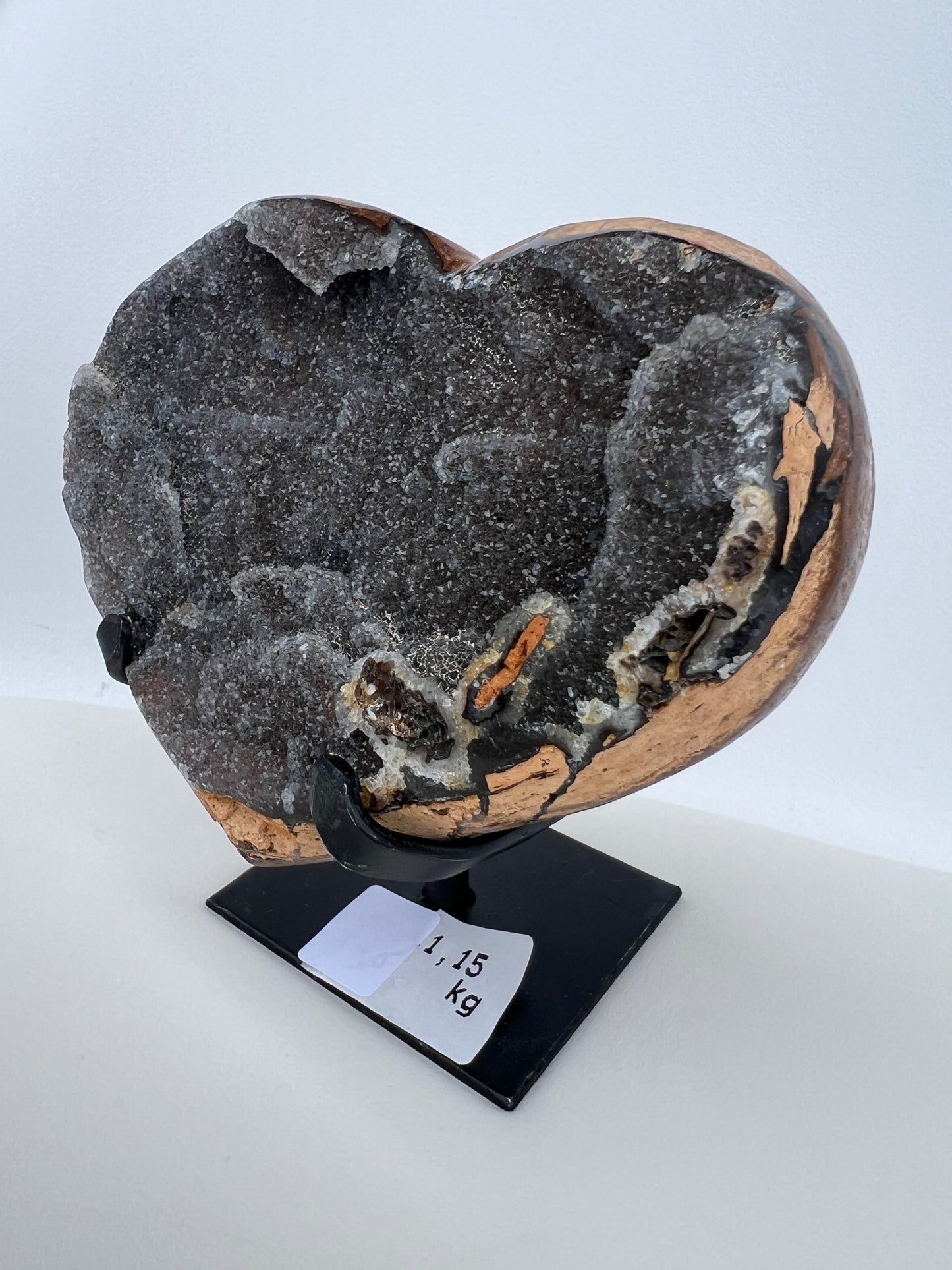 Black Heart-shaped Amethyst