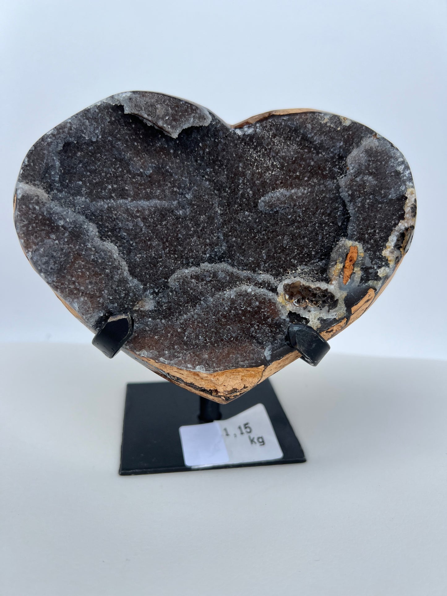 Black Heart-shaped Amethyst