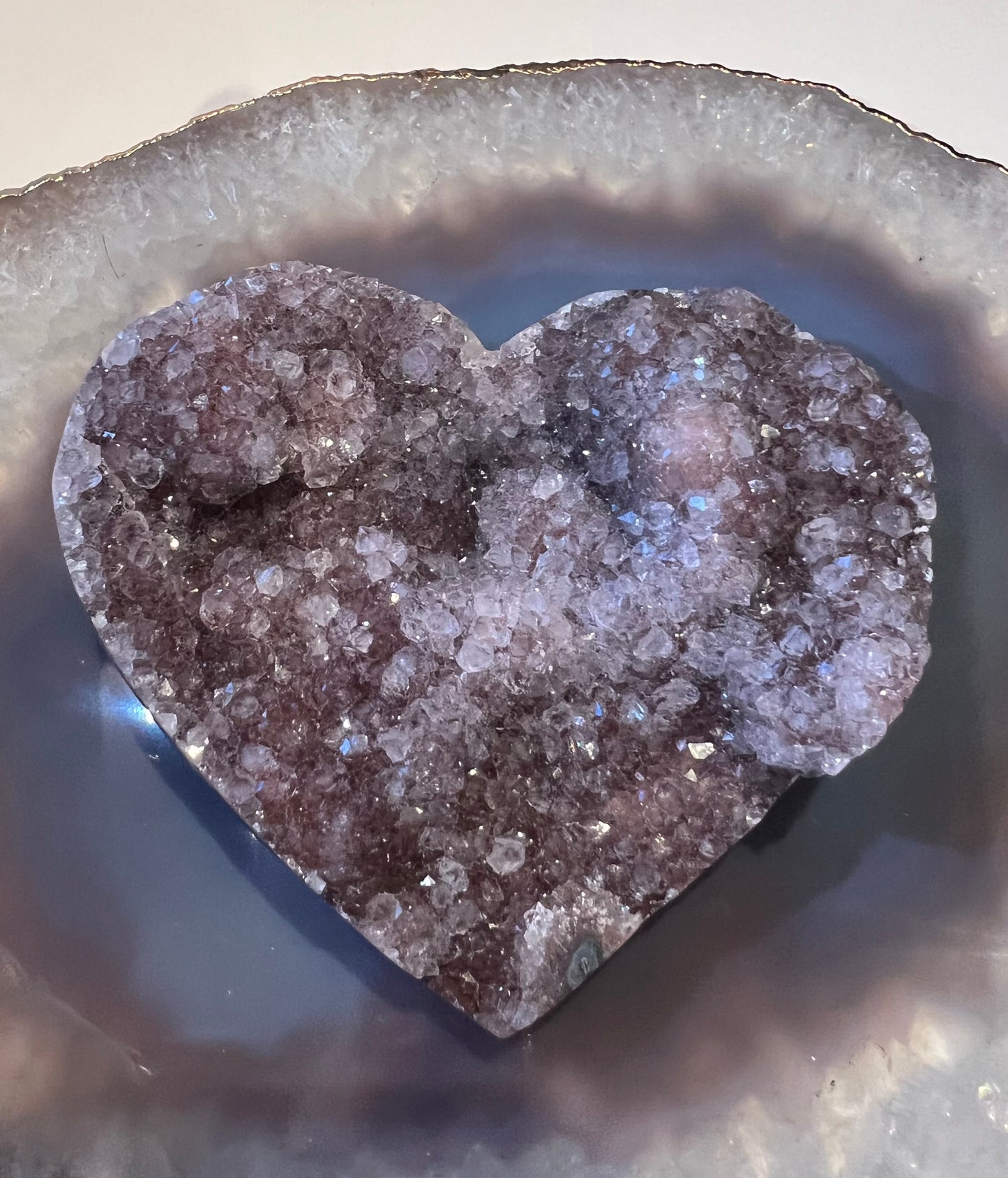 Pink Amethyst Heart