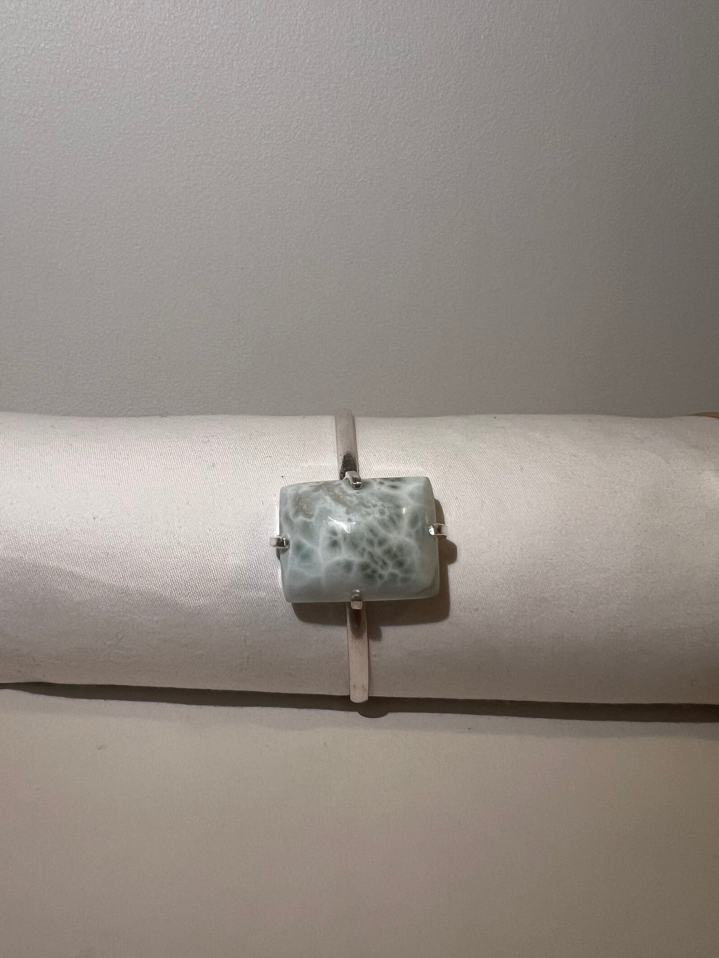 Larimar cabochon simple bracelets