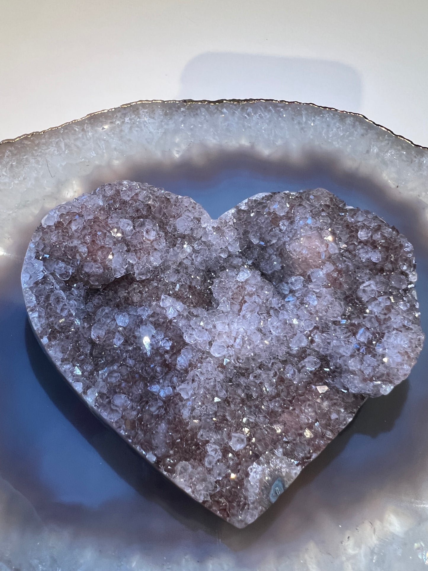 Pink Amethyst Heart